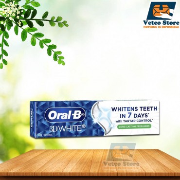 Kem Đánh Răng Trắng Răng Oral-B 3D White Whitens Teeth In 7 Days 110g